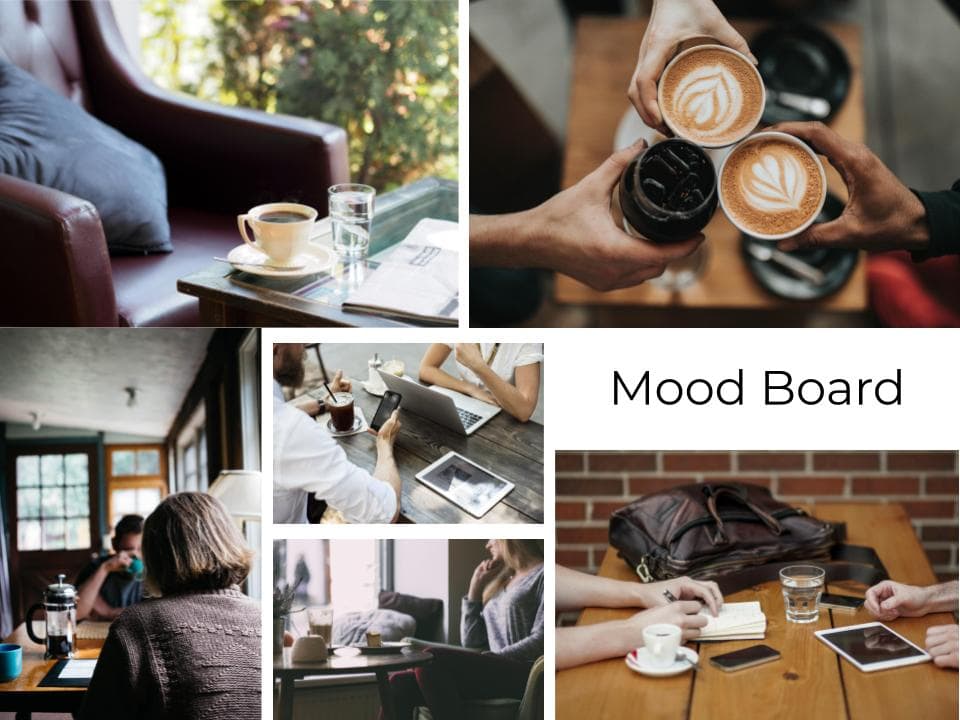 The Coffee Nook Mood Board Images